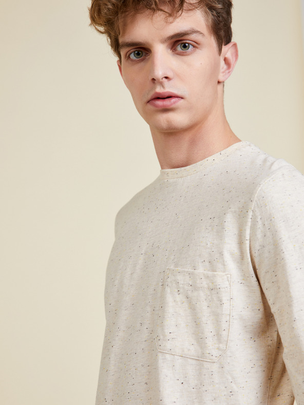 ZOOT.lab Μπεζ μακρυμάνικο t-shirt ZOOT.lab