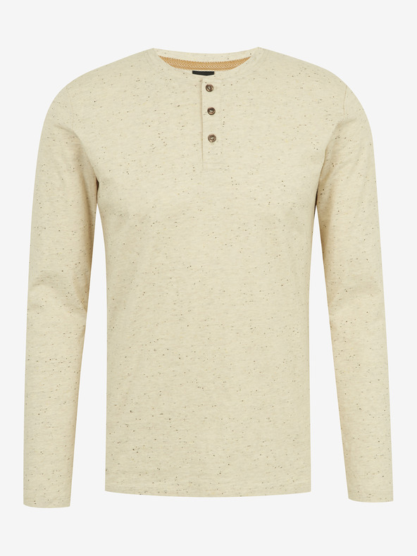 ZOOT.lab Μπεζ ανδρικό πουκάμισο με κουμπιά ZOOT.lab Diego