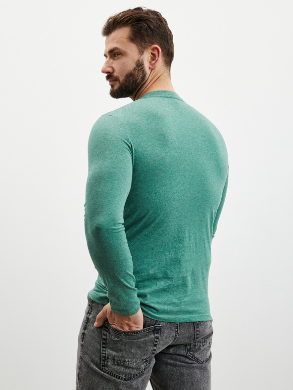 ZOOT.lab Πράσινο ανδρικό μπλουζάκι με κουμπιά ZOOT.lab Diego