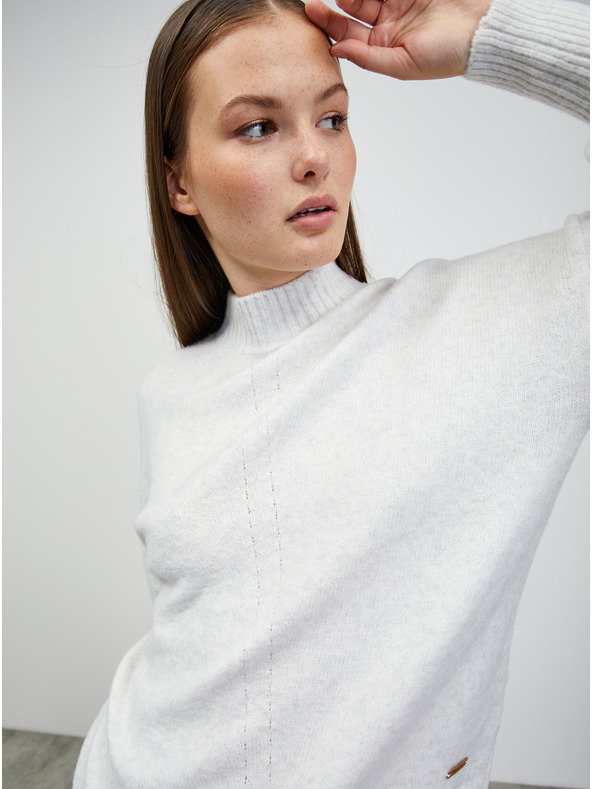 ZOOT.lab Γκρι ανοιχτό γυναικείο πουλόβερ ZOOT.lab Elisabet