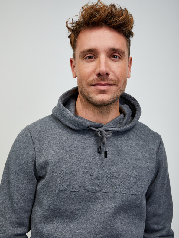 ZOOT.lab Σκούρο γκρι ανδρικό brindle φούτερ με φερμουάρ ZOOT.lab Jaxon