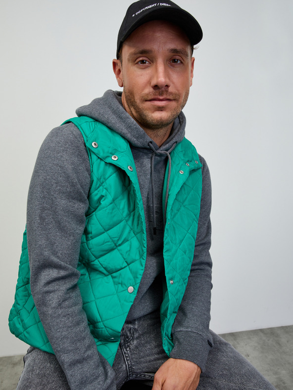 ZOOT.lab Σκούρο γκρι ανδρικό brindle φούτερ με φερμουάρ ZOOT.lab Jaxon