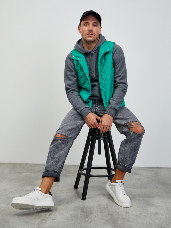 ZOOT.lab Σκούρο γκρι ανδρικό brindle φούτερ με φερμουάρ ZOOT.lab Jaxon