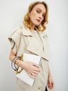 ZOOT.lab Μπεζ γυναικείο γιλέκο με λινό ζακέτα ZOOT.lab Danae