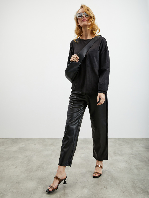 ZOOT.lab Μαύρη γυναικεία μπλούζα ZOOT.lab Faye