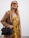 ZOOT.lab Μουστάρδινο γυναικείο μάξι φόρεμα με σχέδιο και βολάν ZOOT.lab Grete