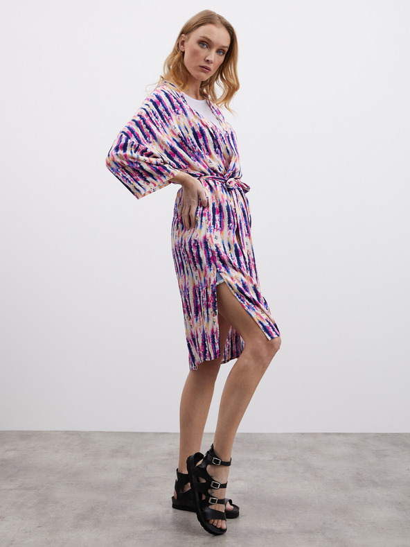 ZOOT.lab Ροζ και μοβ γυναικείο φόρεμα με μοτίβο ZOOT.lab Fifi