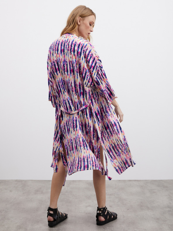 ZOOT.lab Ροζ και μοβ γυναικείο φόρεμα με μοτίβο ZOOT.lab Fifi