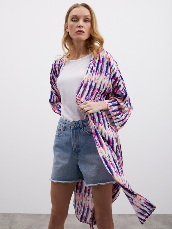 ZOOT.lab Ροζ και μοβ γυναικείο φόρεμα με μοτίβο ZOOT.lab Fifi