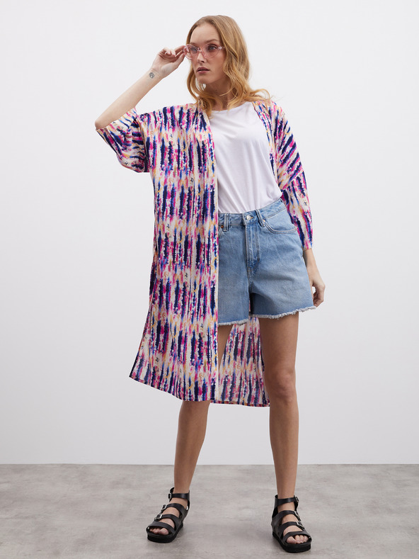 ZOOT.lab Ροζ και μοβ γυναικείο φόρεμα με μοτίβο ZOOT.lab Fifi