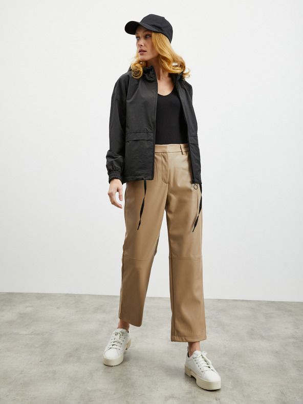 ZOOT.lab Μαύρο γυναικείο ελαφρύ μπουφάν με κουκούλα ZOOT.lab Nalu