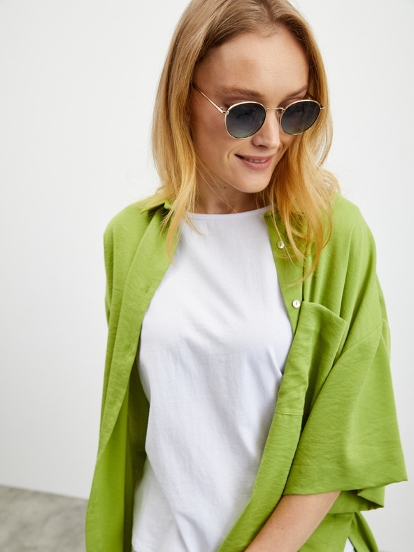 ZOOT.lab Λευκό γυναικείο oversize T-shirt ZOOT.lab Kayla