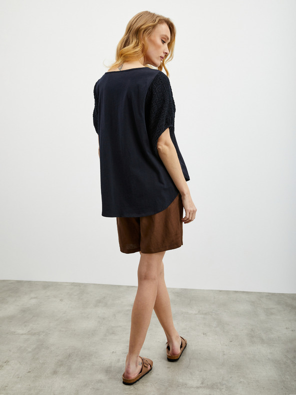 ZOOT.lab Μαύρο γυναικείο oversize T-shirt ZOOT.lab Kyala