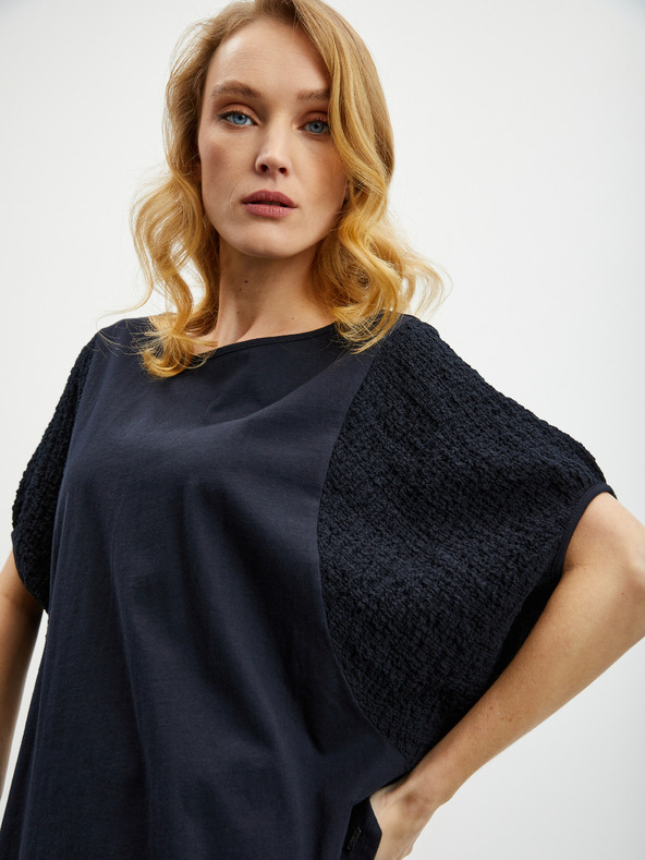 ZOOT.lab Μαύρο γυναικείο oversize T-shirt ZOOT.lab Kyala