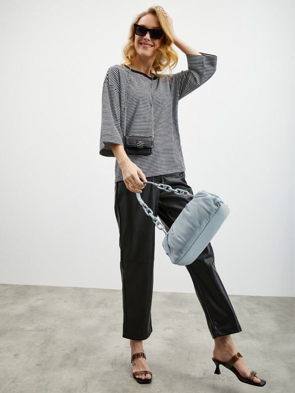 ZOOT.lab Μαύρο γυναικείο ριγέ T-shirt ZOOT.lab Dolly