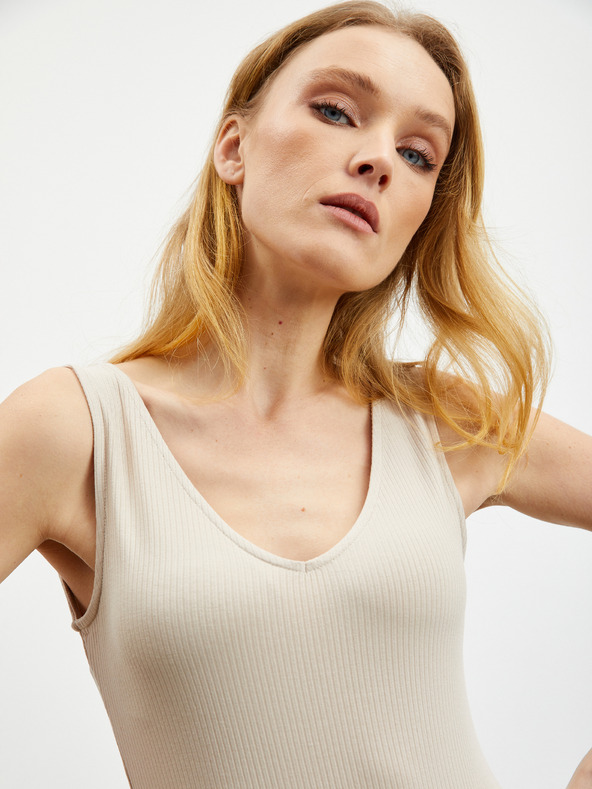 ZOOT.lab Ανοιχτό καφέ γυναικείο κορμί με ραβδώσεις ZOOT.lab Olga