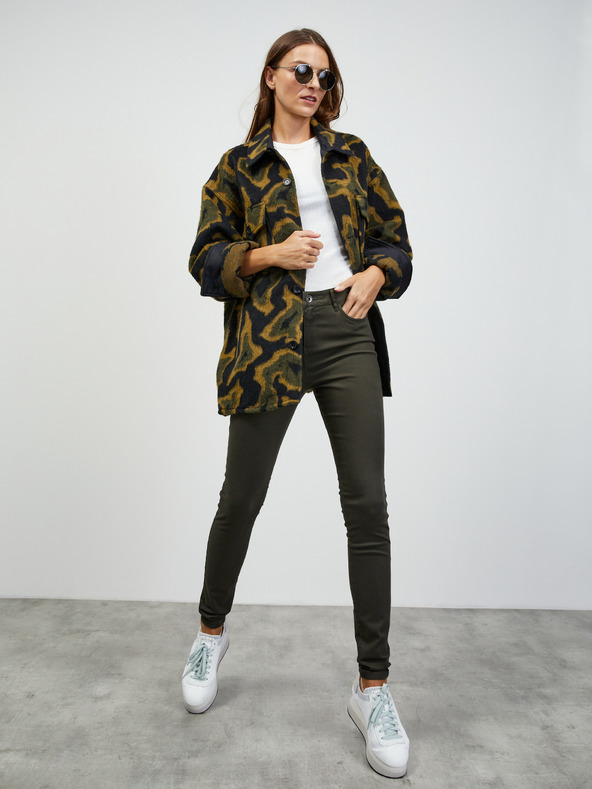 ZOOT.lab Χακί γυναικείο παντελόνι στενής εφαρμογής ZOOT.lab Anna