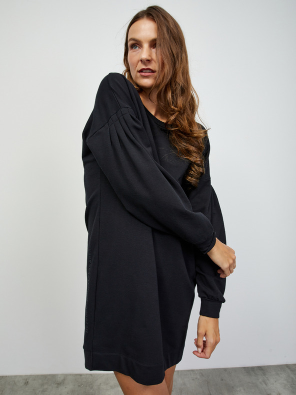 ZOOT.lab Μαύρο γυναικείο φούτερ βασικό φόρεμα ZOOT.lab Sloane