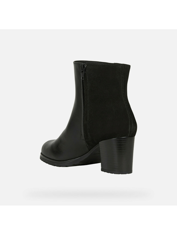 Geox Μαύρα γυναικεία μποτάκια Geox New Lise Np Abx