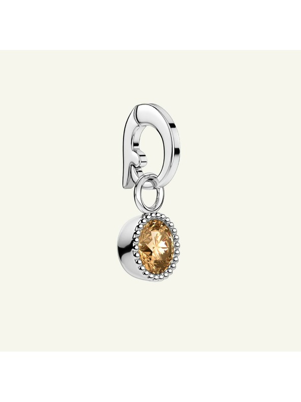 Rosefield Rosefield μενταγιόν σε ασημί χρώμα Birthstone Νοεμβρίου