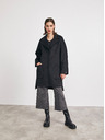 ZOOT.lab Μαύρο γυναικείο παλτό με μαλλί METROOPOLIS by ZOOT.lab Kandis