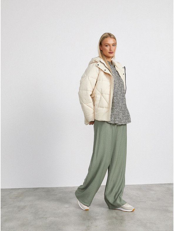 ZOOT.lab Μαύρο και κρεμ γυναικείο χαλαρό πουκάμισο με μοτίβο METROOPOLIS από την ZOOT.lab Ingrid