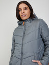 ZOOT.lab Γκρι γυναικείο καπιτονέ παλτό ZOOT.lab
