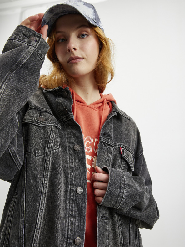 ZOOT.lab Κοραλλί γυναικείο φούτερ με κουκούλα και φόρεμα με στάμπα ZOOT.lab Debby