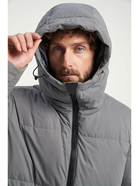 Tenson Ανδρικό χειμερινό παλτό lifestyle TENSON Tenzing Down Coat M γκρι