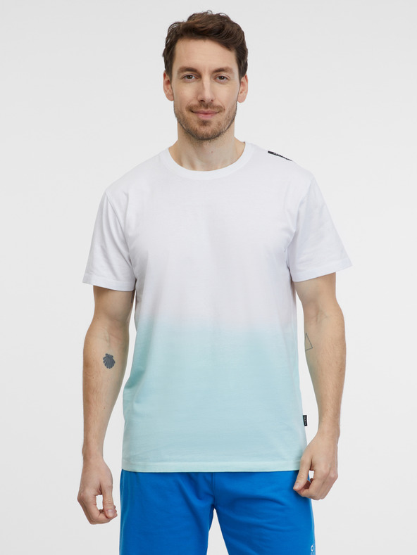 Sam 73 Μπλε και λευκό ανδρικό μπλουζάκι SAM 73 Vito