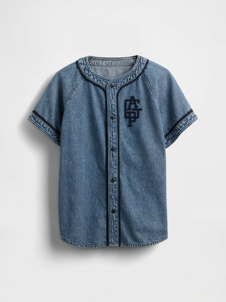 GAP Παιδικό τζιν πουκάμισο Baseball Americana GAP