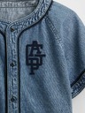 GAP Παιδικό τζιν πουκάμισο Baseball Americana GAP