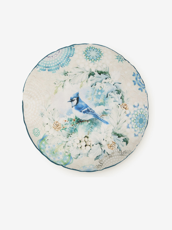 HIP Διάμετρος 55 cm - Μπλε και κρεμ αναστρέψιμο μαξιλάρι με μοτίβο HIP Camunda