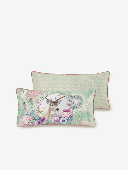 HIP 30 x 60 cm - Πράσινο και ροζ αναστρέψιμο μαξιλάρι HIP Romini